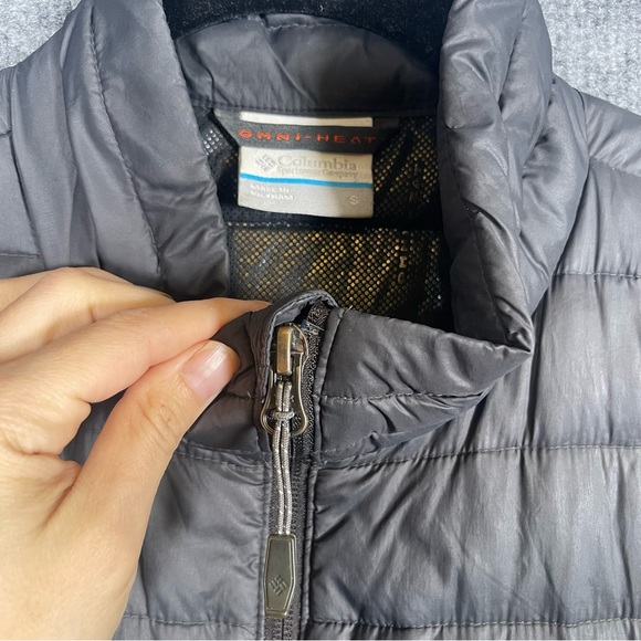 Columbia Men Small Black Omni Heat TurboDown 590TD Lightweight Puffer Zip Jacket - Picture 13 of 16